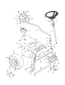 Steering parts for Murray Front-Engine Lawn Tractor 46401X6A from AppliancePartsPros.com