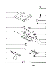 Hood / Base parts for Eureka Upright Vacuum 4640AV from AppliancePartsPros.com