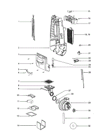 Motor / Housing parts for Eureka Upright Vacuum 4640AV from AppliancePartsPros.com