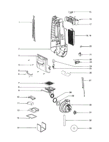 Motor Cover / Rear Housing parts for Eureka Upright Vacuum 4640AV-1 from AppliancePartsPros.com