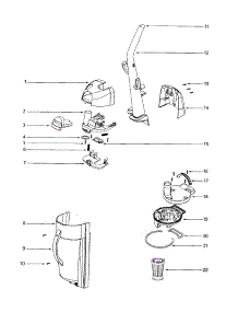Handle Assembly parts for Eureka Upright Vacuum 4654BT-1 from AppliancePartsPros.com