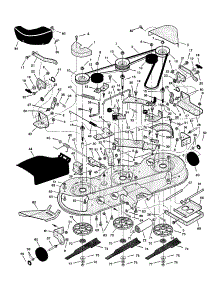 Mower Housing parts for Murray Front-Engine Lawn Tractor 46569X9A from AppliancePartsPros.com