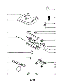 Base parts for Eureka Upright Vacuum 4660AT from AppliancePartsPros.com