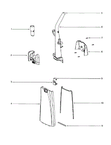 Handle parts for Eureka Upright Vacuum 4670AT-1 from AppliancePartsPros.com
