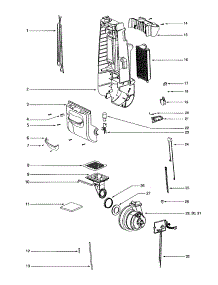 Rear-Motor Housing / Motor parts for Eureka Upright Vacuum 4675AT from AppliancePartsPros.com