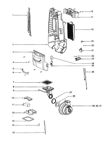 Rear-Motor Housing / Motor parts for Eureka Upright Vacuum 4680AT from AppliancePartsPros.com
