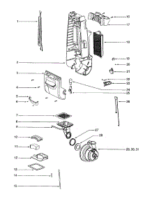 Housing parts for Eureka Upright Vacuum 4680AT-3 from AppliancePartsPros.com