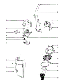 Handle parts for Eureka Upright Vacuum 4682AT-1 from AppliancePartsPros.com