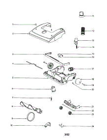 Hood / Base parts for Eureka Upright Vacuum 4684B from AppliancePartsPros.com
