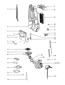 Rear Housing parts for Eureka Upright Vacuum 4685AT from AppliancePartsPros.com