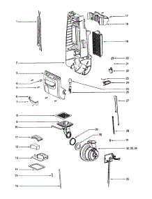 Motor Cover parts for Eureka Upright Vacuum 4685AT-2 from AppliancePartsPros.com