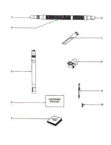 Hose parts for Eureka Upright Vacuum 4686ATV from AppliancePartsPros.com