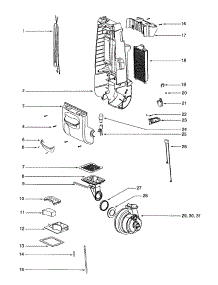 Motor Cover parts for Eureka Upright Vacuum 4686ATV-2 from AppliancePartsPros.com