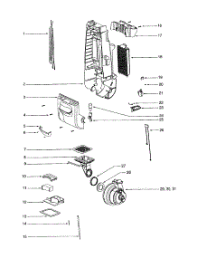 Motor / Rear Housing parts for Eureka Upright Vacuum 4688ATV from AppliancePartsPros.com