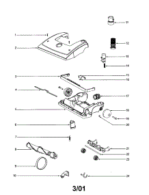 Hood parts for Eureka Upright Vacuum 4689ATV from AppliancePartsPros.com