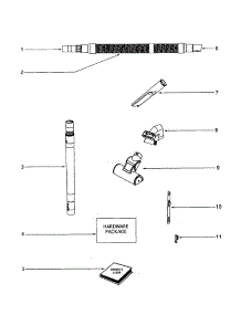 Hose parts for Eureka Upright Vacuum 4689ATV from AppliancePartsPros.com