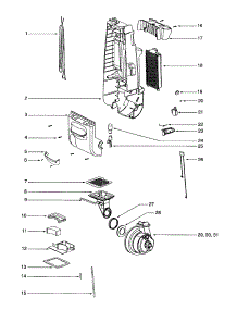 Motor / Cover parts for Eureka Upright Vacuum 4689ATV-1 from AppliancePartsPros.com