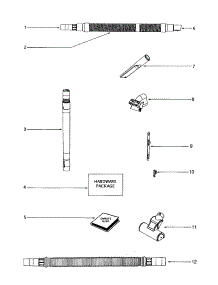 Hose parts for Eureka Upright Vacuum 4689ATV-1 from AppliancePartsPros.com
