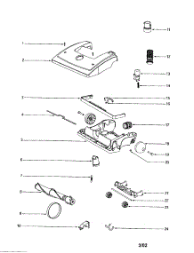 Hood / Base parts for Eureka Upright Vacuum 4696AV from AppliancePartsPros.com