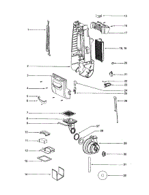 Housing / Motor parts for Eureka Upright Vacuum 4696AV from AppliancePartsPros.com