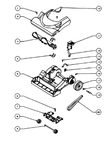 Base / Hood parts for Eureka Upright Vacuum 4700A from AppliancePartsPros.com