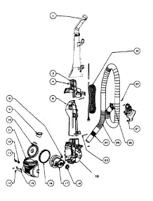 Main Body parts for Eureka Upright Vacuum 4700A from AppliancePartsPros.com