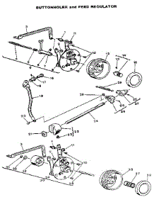 Buttonholer And Feed Regulator parts for Kenmore Mechanical Sewing Machine 484.1244180 (4841244180, 484 1244180) from AppliancePartsPros.com