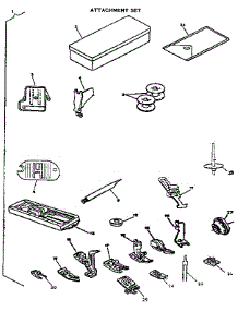 Attachment Set parts for Kenmore Mechanical Sewing Machine 484.13310 (48413310, 484 13310) from AppliancePartsPros.com