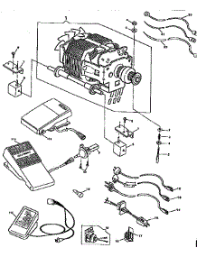 Electrical Equipment parts for Kenmore Mechanical Sewing Machine 484.13410 (48413410, 484 13410) from AppliancePartsPros.com