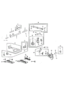 Feed Regulator Assembly parts for Kenmore Overlock Sewing Machine 484.1464180 (4841464180, 484 1464180) from AppliancePartsPros.com