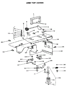 Arm Top Cover parts for Kenmore Sewing Machine 484.1544180 (4841544180, 484 1544180) from AppliancePartsPros.com