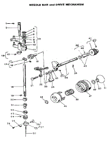 Needle Bar And Drive Mechanism parts for Kenmore Sewing Machine 484.1554180 (4841554180, 484 1554180) from AppliancePartsPros.com