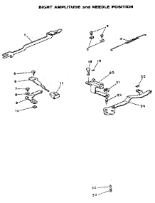 Bight Amplitude And Needle Position parts for Kenmore Sewing Machine 484.1744180 (4841744180, 484 1744180) from AppliancePartsPros.com