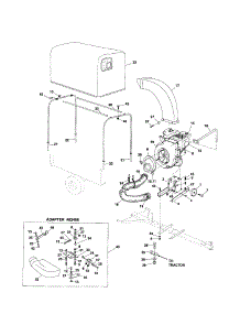 Engine / Cart Cover parts for Craftsman Lawn Vacuum 486245041 from AppliancePartsPros.com