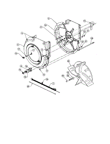Impeller Housing Assembly parts for Craftsman Lawn Vacuum 486245041 from AppliancePartsPros.com