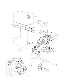 Cart Cover / Hoses / Adapter Kit parts for Craftsman Lawn Vacuum 486245042 from AppliancePartsPros.com