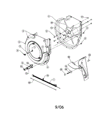 Impeller Housing Assembly parts for Craftsman Lawn Vacuum 48624507 from AppliancePartsPros.com