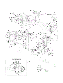 Engine Base parts for Craftsman Chipper Shredder 48624516 from AppliancePartsPros.com