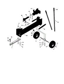 Ram / Frame / Hitch / Axle parts for Craftsman Log Splitter 48624540 from AppliancePartsPros.com