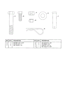 Hardware Package parts for Craftsman Accessories 48624545 from AppliancePartsPros.com