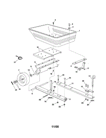 Cart Tray / Wheel parts for Craftsman Lawn Vacuum 486247070 from AppliancePartsPros.com