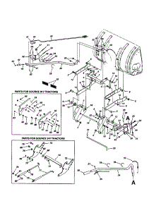 Chute Tilt Bracket / Lift Handle parts for Craftsman Snowblower Attachment 48624837 from AppliancePartsPros.com