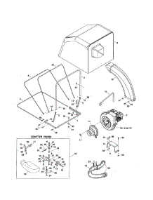 Engine / Deflector / Deck Adapter Kit parts for Craftsman Lawn Vacuum 48625012 from AppliancePartsPros.com