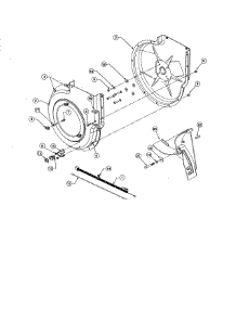 Impeller / Housing parts for Craftsman Lawn Vacuum 48625012 from AppliancePartsPros.com