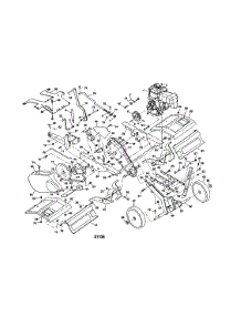 Tine Shield / Engine / Chassis parts for Craftsman Tiller 486252444 from AppliancePartsPros.com
