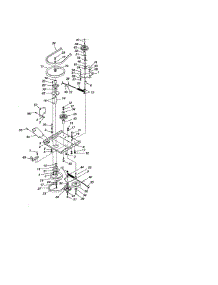 Clutch & Pulley Frame / Pulleys parts for Craftsman Snowblower Attachment 48625840 from AppliancePartsPros.com
