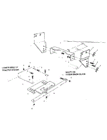 Hitch parts for Craftsman Snow Blade 48626453 from AppliancePartsPros.com