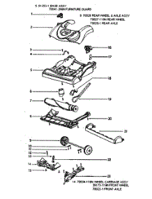 Base Assy parts for Eureka Upright Vacuum 4870AT from AppliancePartsPros.com