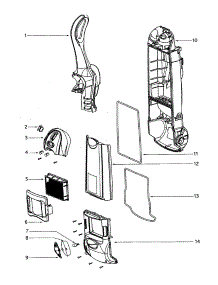 Upper Handle parts for Eureka Upright Vacuum 4870ATV from AppliancePartsPros.com