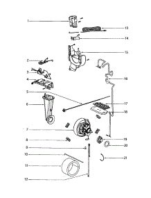 Motor Assembly parts for Eureka Upright Vacuum 4870BT from AppliancePartsPros.com